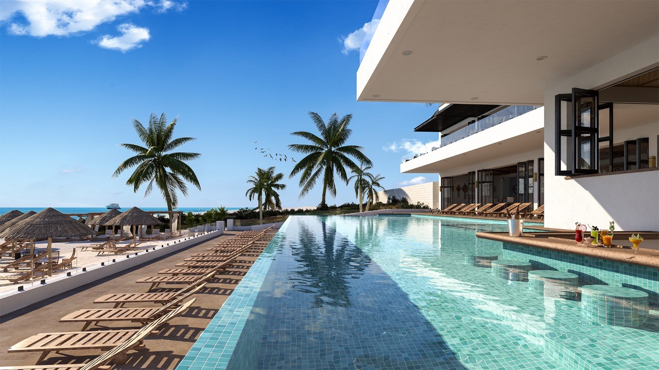 Alberca de club de playa