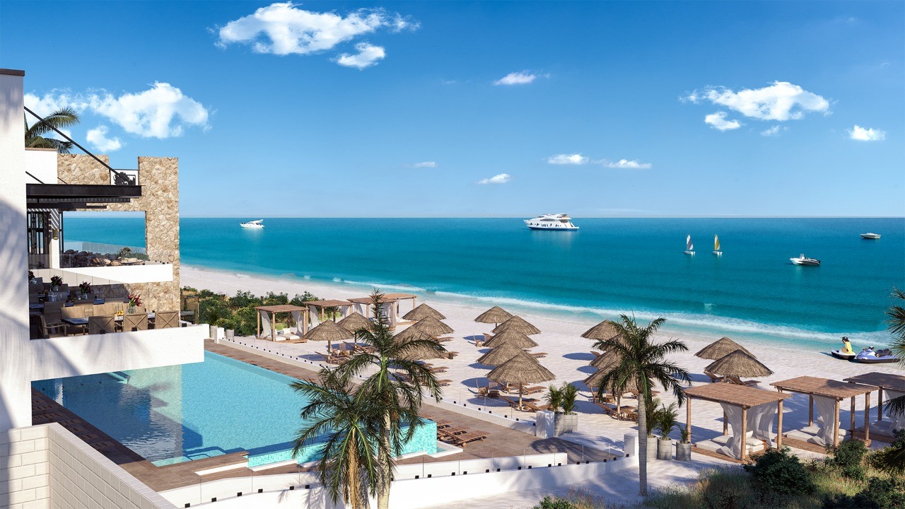 Vista al mar club de playa