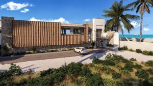 Acceso y estacionamiento club de playa