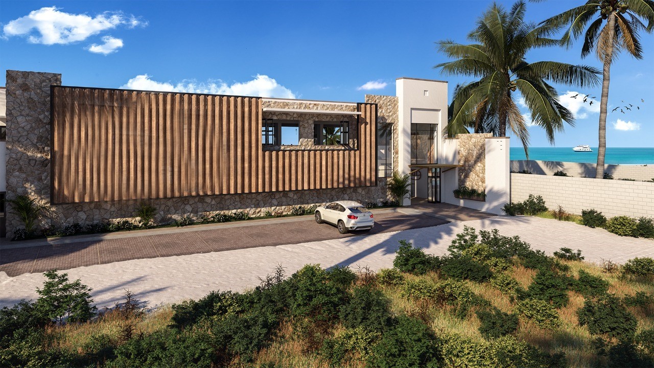 Acceso y estacionamiento club de playa